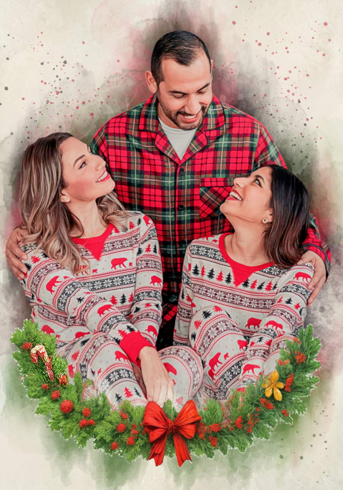 Коледен портрет - венец