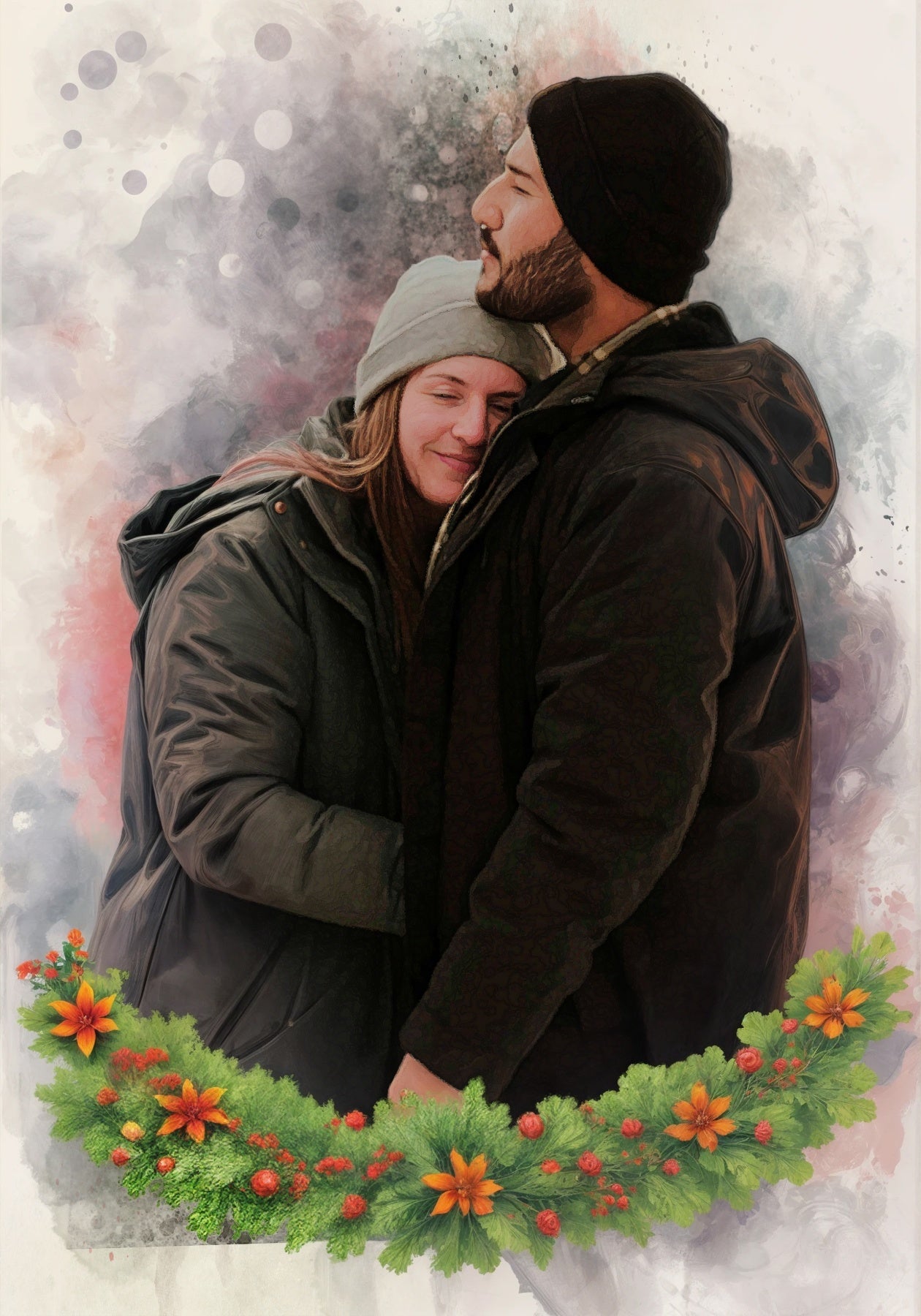 Коледен портрет - венец