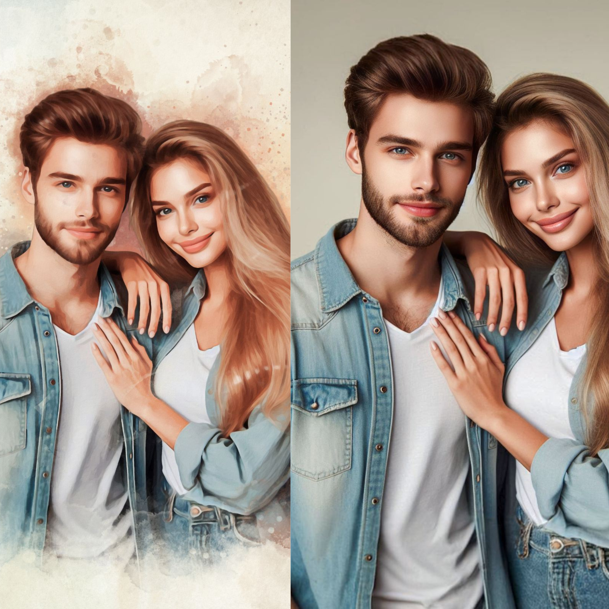 Акварелен портрет 🎨