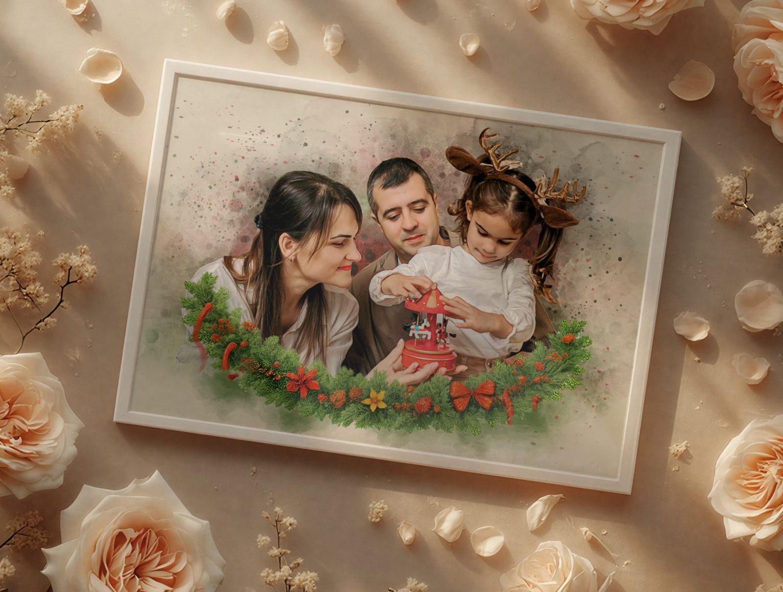 Коледен портрет - венец