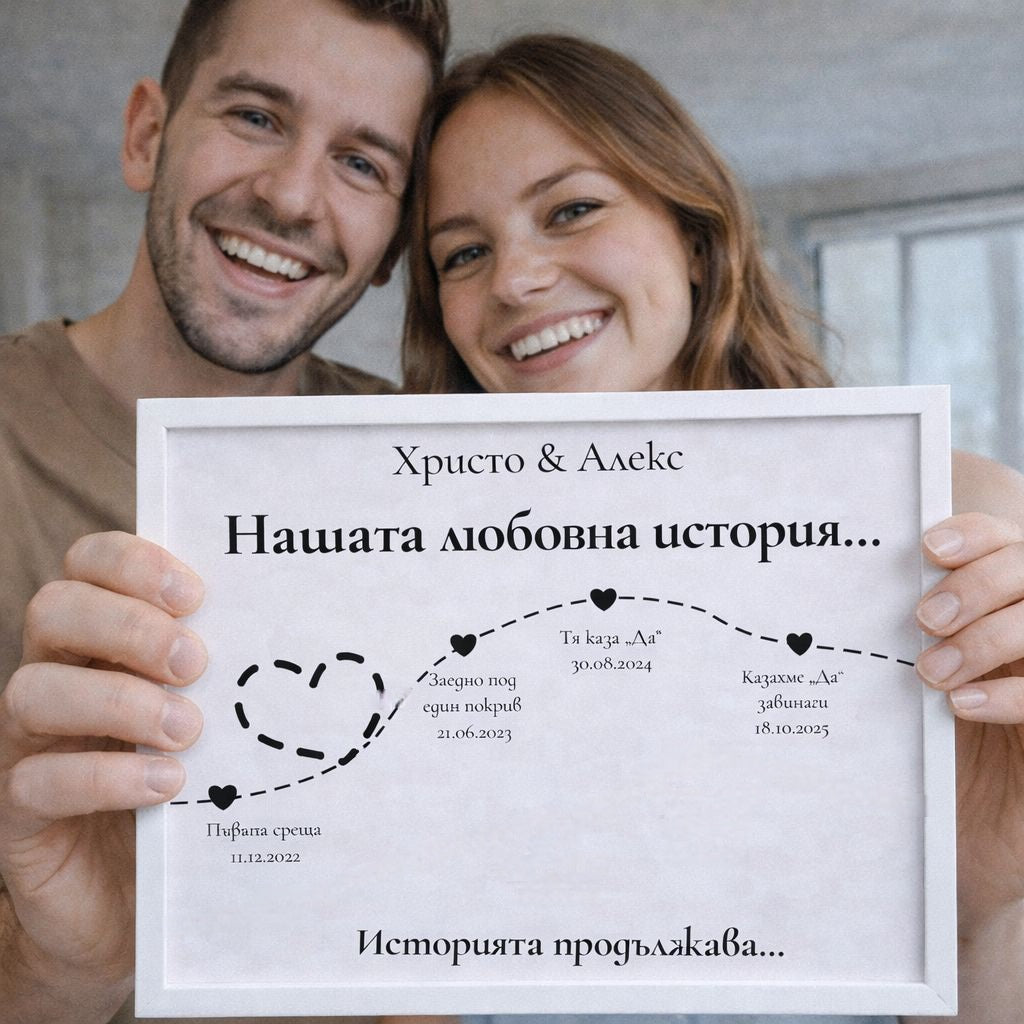 Подарък за Свети Валентин - „Нашата любовна история“,