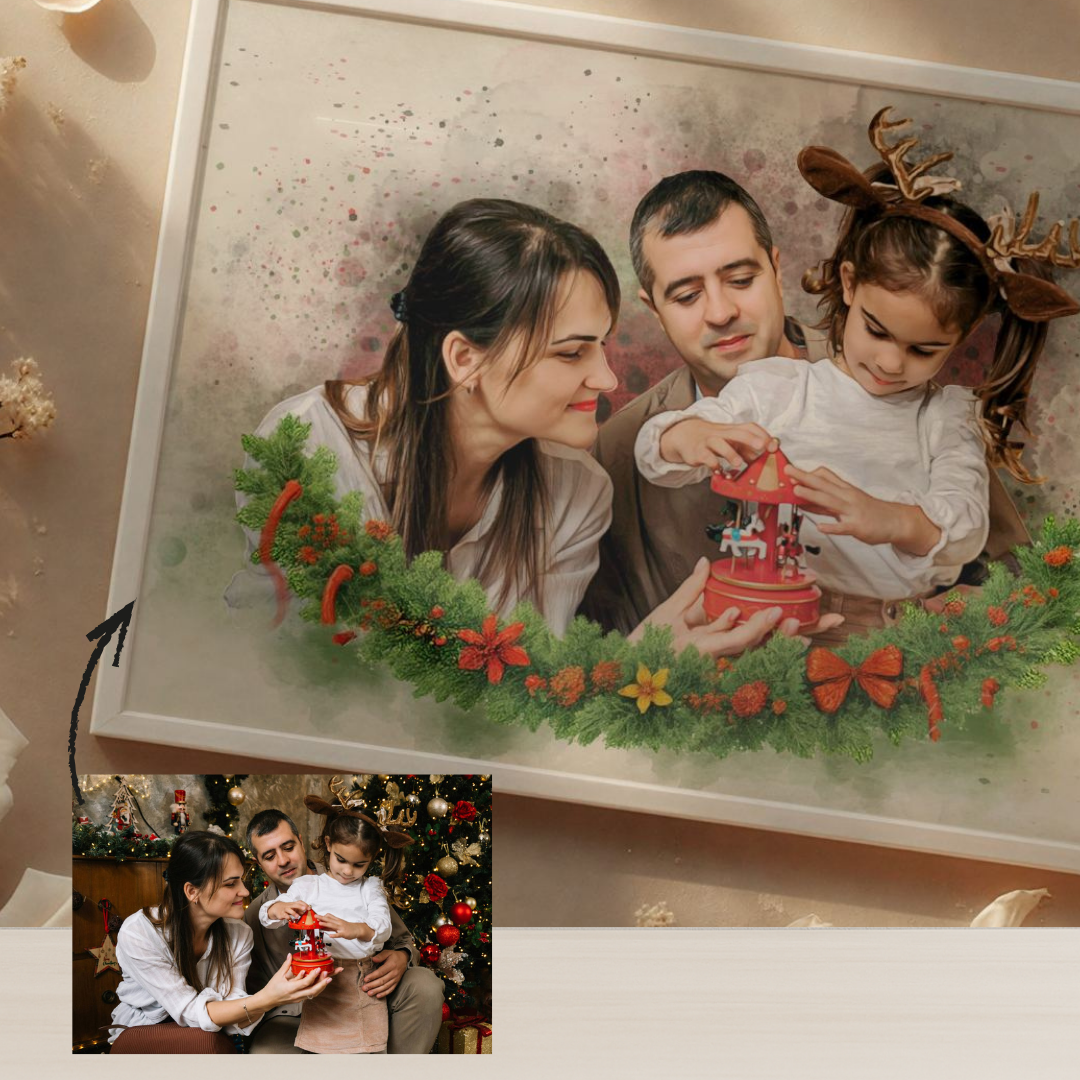 Коледен портрет - венец